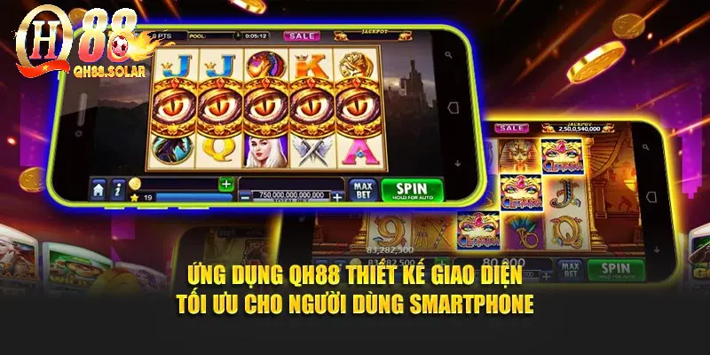 Ứng dụng QH88 thiết kế giao diện tối ưu cho người dùng smartphone
